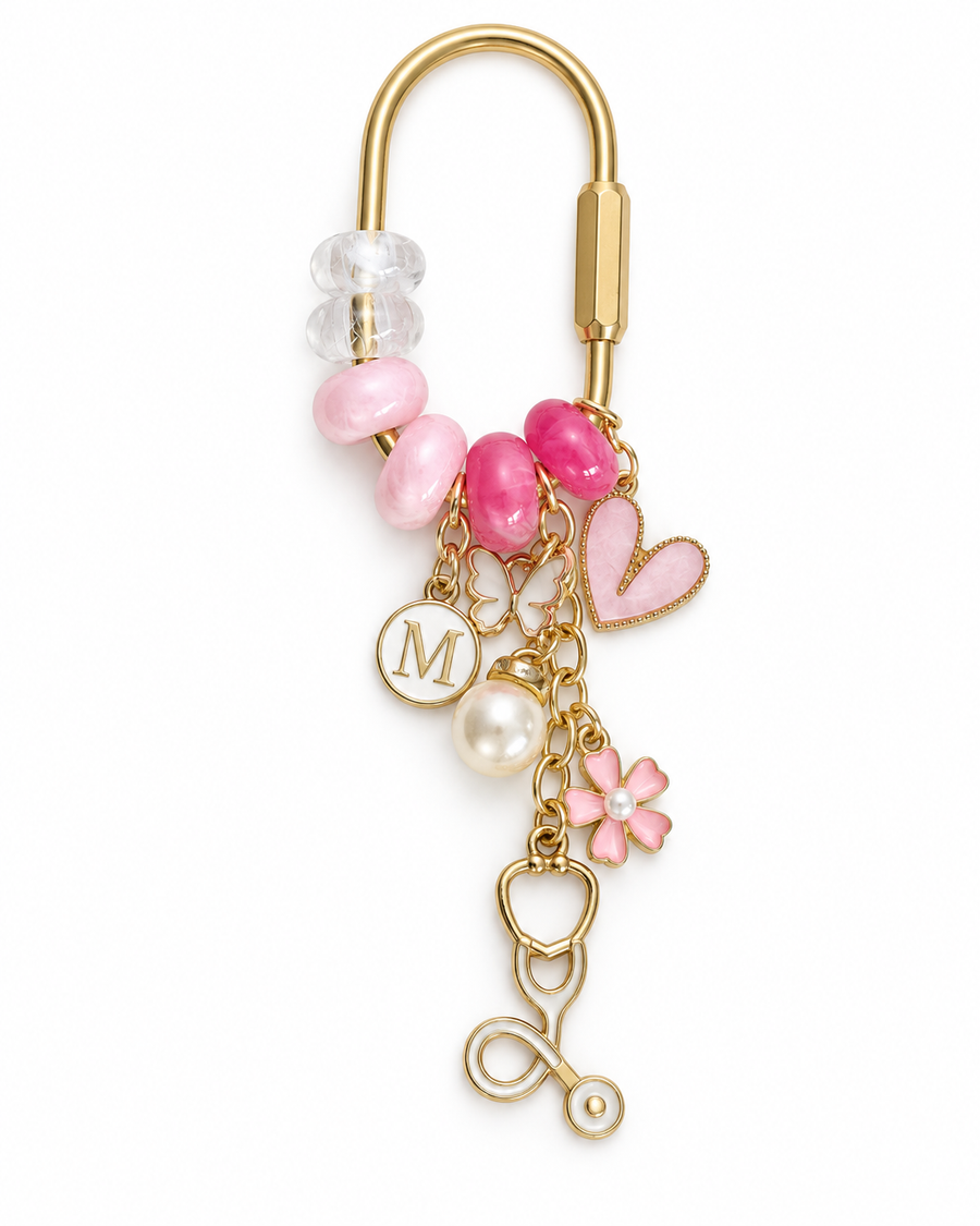 Personalized Nurse Life carabiner keychain